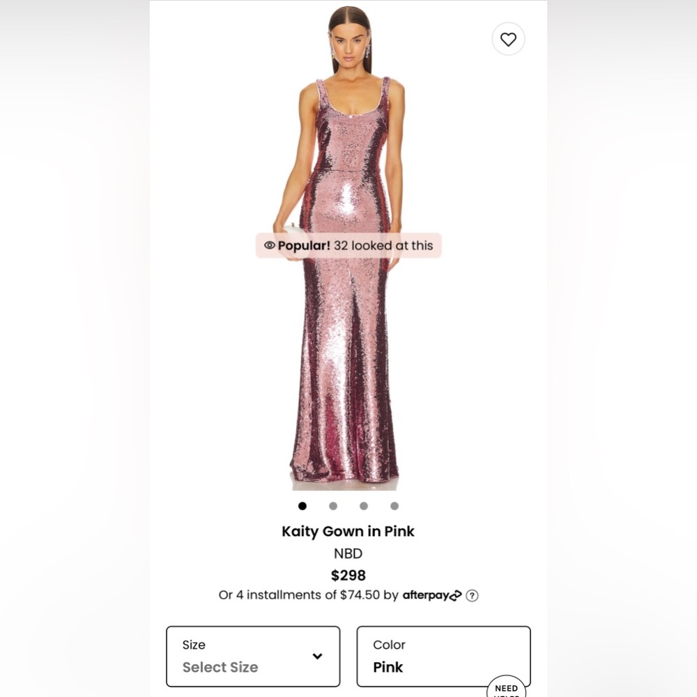 Pink Sequin Gown (NBD)